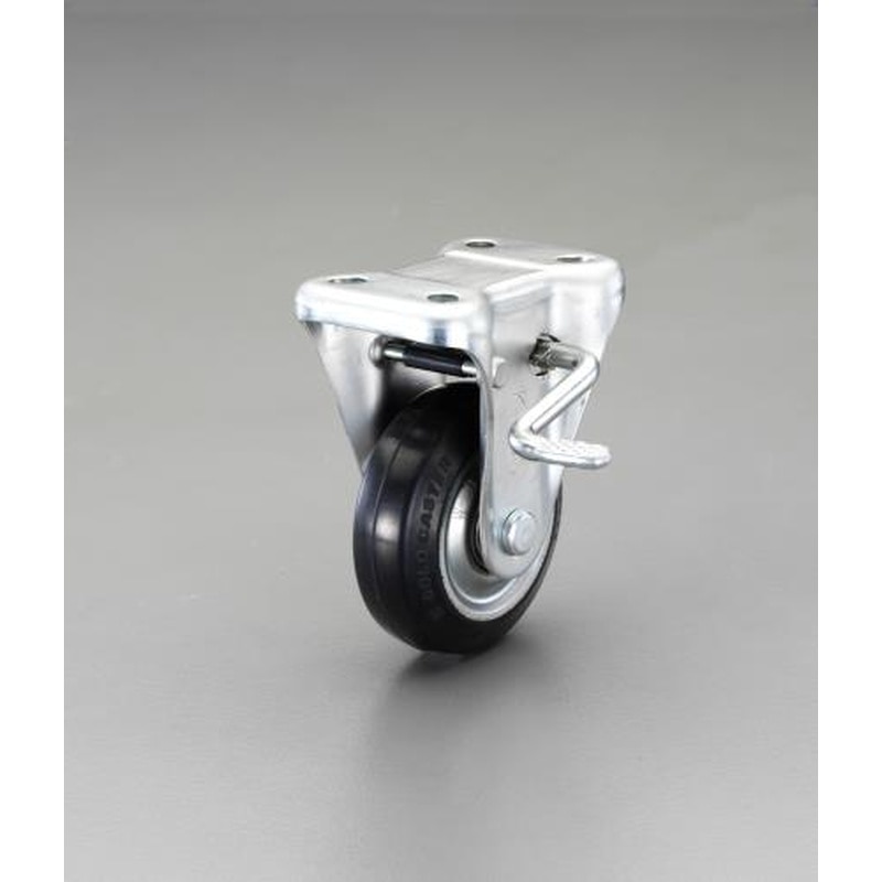 エスコ EA986PN-24 150mmキャスター(固定金具・ブレーキ付) 1個(ご注文単位1個)【直送品】