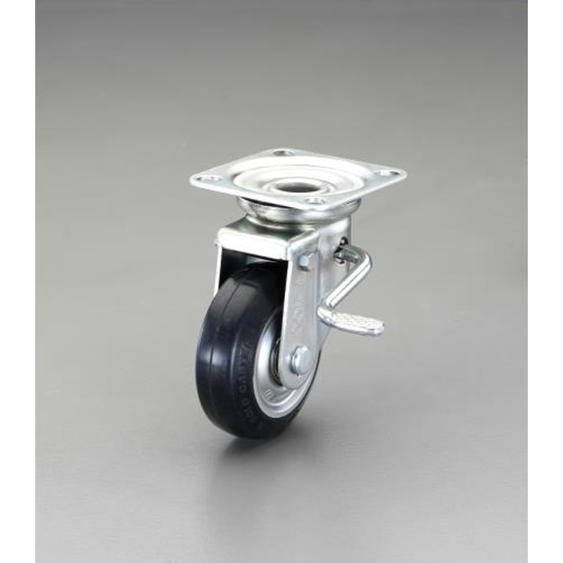 エスコ EA986PN-41 75mmキャスター(自在金具・ブレーキ付) 1個(ご注文単位1個)【直送品】