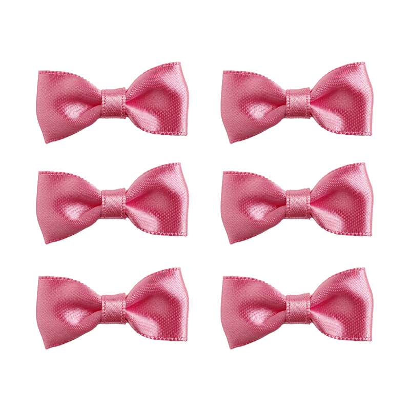 小西リボン リボンモチーフ ベーシックタイ ショッキングピンク W31×H15mm 6個入 ABT-3052-6 1袋(ご注文単位1袋)【直送品】