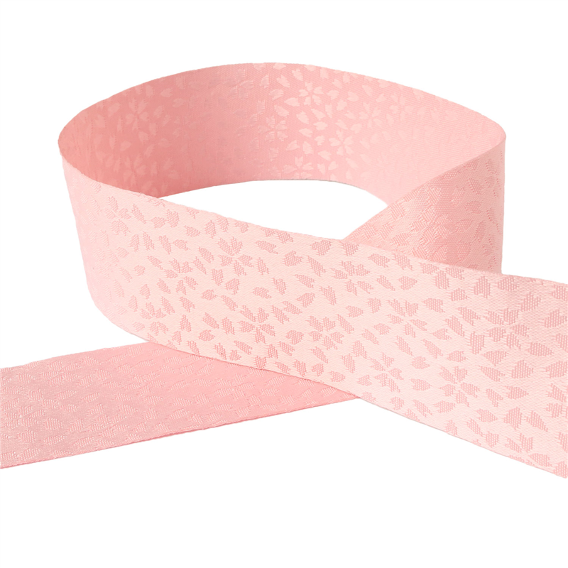 小西リボン 和柄ジャガードリボン 小桜 36mm巾×12m巻 水色 KR7140-36-51 1巻(ご注文単位1巻)【直送品】