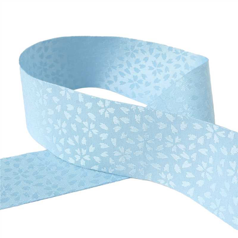 小西リボン 和柄ジャガードリボン 小桜 36mm巾×12m巻 パープル KR7140-36-62 1巻(ご注文単位1巻)【直送品】