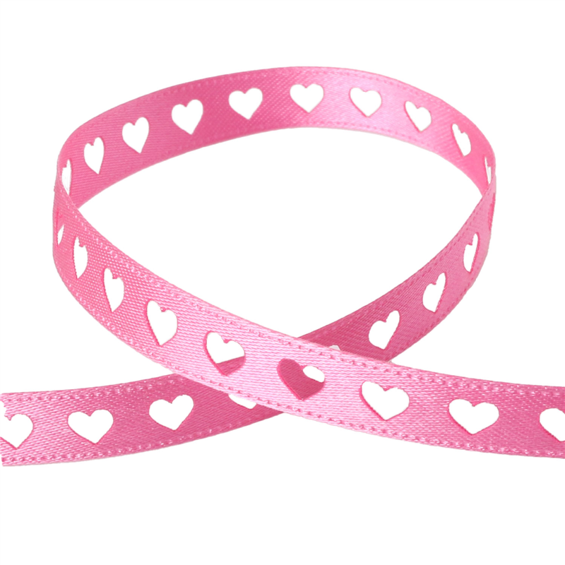 小西リボン カッティングリボン ハート 9mm巾×15m巻 ピンク KR3574-9-52 1巻（ご注文単位1巻）【直送品】