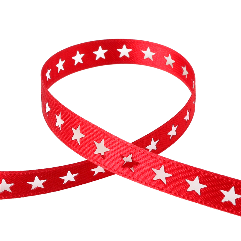 小西リボン カッティングリボン スター 9mm巾×15m巻 レッド KR3575-9-37 1巻（ご注文単位1巻）【直送品】