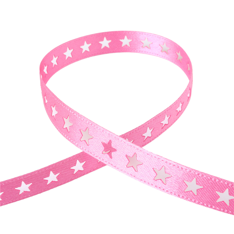 小西リボン カッティングリボン スター 9mm巾×15m巻 ピンク KR3575-9-52 1巻（ご注文単位1巻）【直送品】