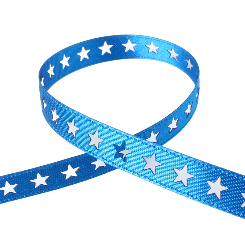 小西リボン カッティングリボン スター 9mm巾×15m巻 ブルー KR3575-9-74 1巻（ご注文単位1巻）【直送品】