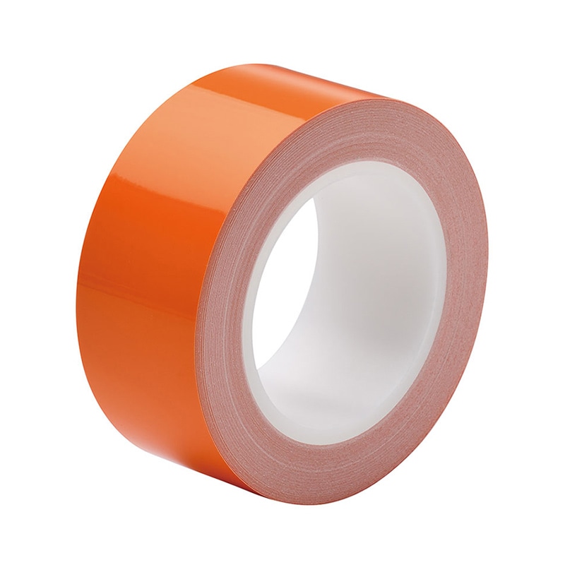 ミドリ安全 ラインテープ ベルデビバハードテープ オレンジ 50mm幅×20m 4073051360 1巻（ご注文単位1巻）【直送品】