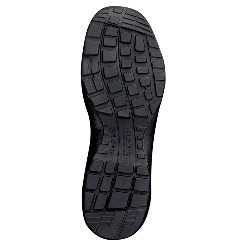 ミドリ安全 小指保護先芯入りスニーカー(マジックタイプ) PF-115ブラック 30.0cm 21250361 1組(ご注文単位1組)【直送品】