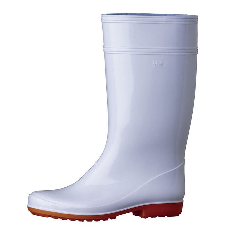 ミドリ安全 作業長靴 ワークエース W2000 ホワイト 24.0cm 21350005 1組(ご注文単位1組)【直送品】