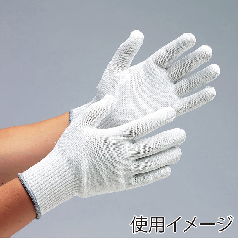 ミドリ安全 耐切創性手袋 カットガード L W102 ホワイト 4043101130 1組（ご注文単位1組）【直送品】
