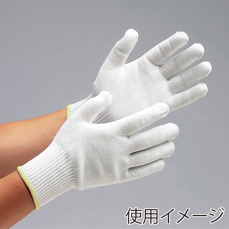 ミドリ安全 耐切創性手袋 カットガード LL W102 ホワイト 4043101140 1組（ご注文単位1組）【直送品】