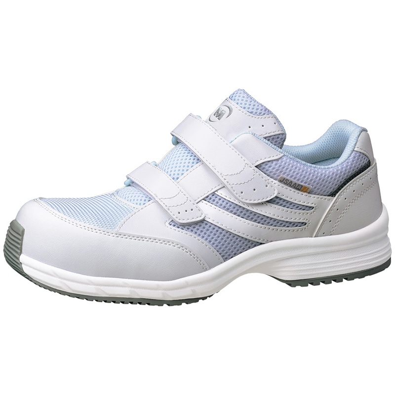 ミドリ安全 耐滑・先芯入りスニーカー　SLS-705 静電ホワイト　23.5cm 21250444 1組（ご注文単位1組）【直送品】