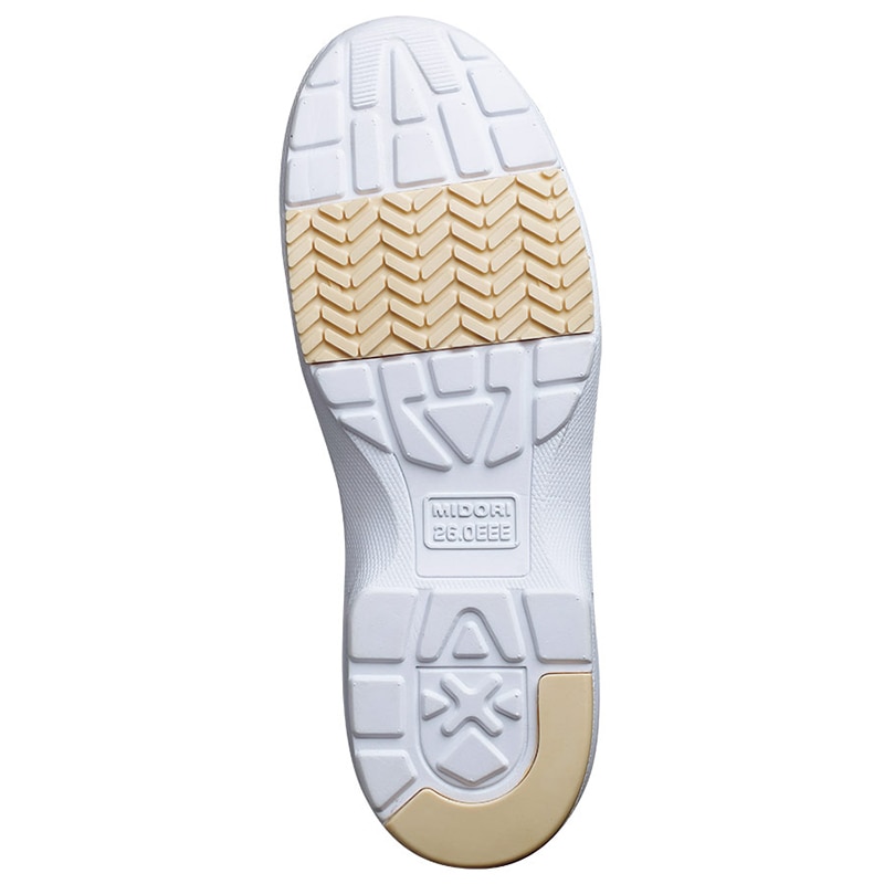 ミドリ安全 コックシューズ 超軽量耐滑作業靴 ウルトラライトハイグリップ ULH-716 ホワイト 28.0cm 21250392 1組(ご注文単位1組)【直送品】