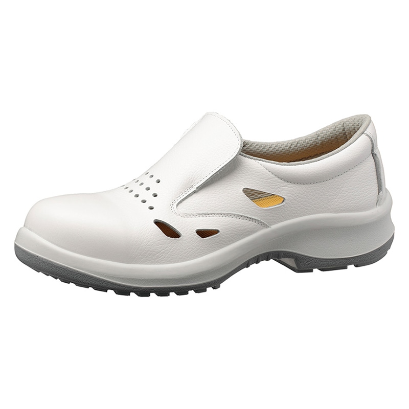 ミドリ安全 静電安全靴 プレミアム ハイ・ベルデ 通気 PRM200通気静電 ホワイト 27cm 15000509 1組（ご注文単位1組）【直送品】