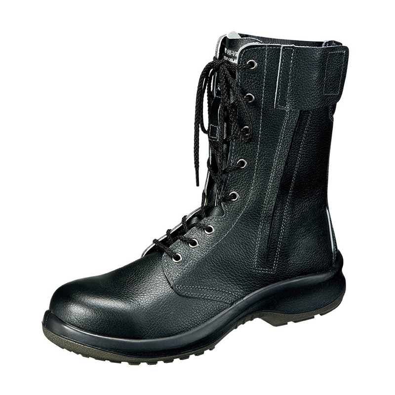 ミドリ安全 安全靴 プレミアム ハイ・ベルデ オールハトメ PRM230F ブラック 28cm 15300203 1組（ご注文単位1組）【直送品】