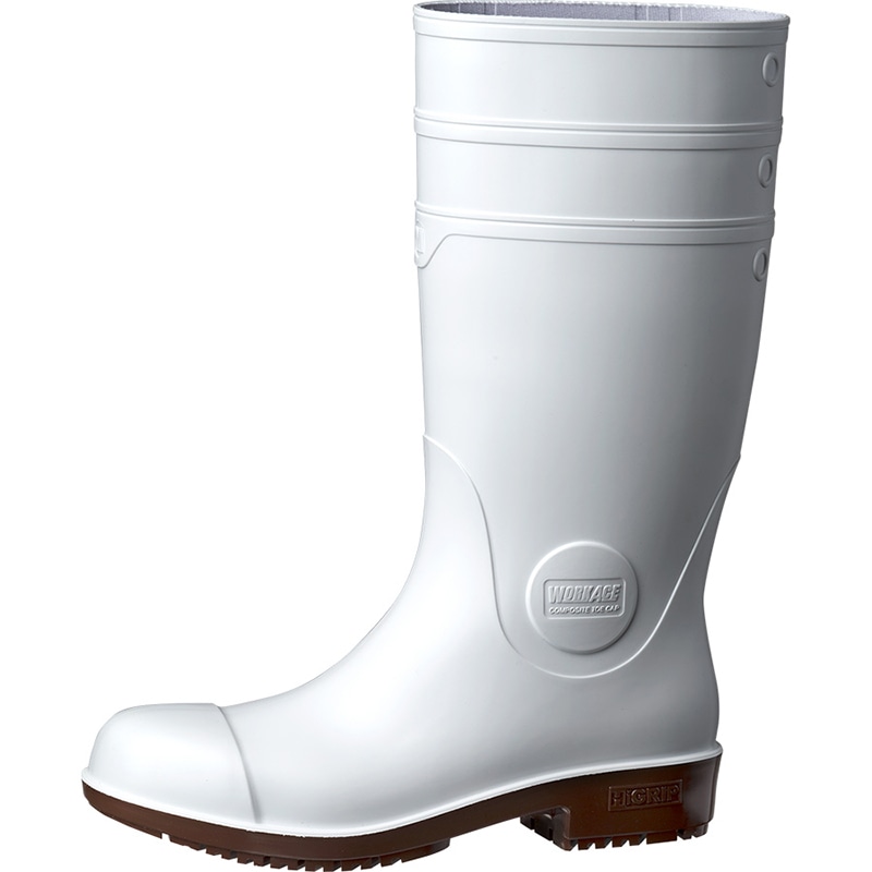 ミドリ安全 超耐滑先芯入り長靴　ハイグリップ　NHG1000 スーパー　ホワイト　25.0cm 21400053 1組（ご注文単位1組）【直送品】
