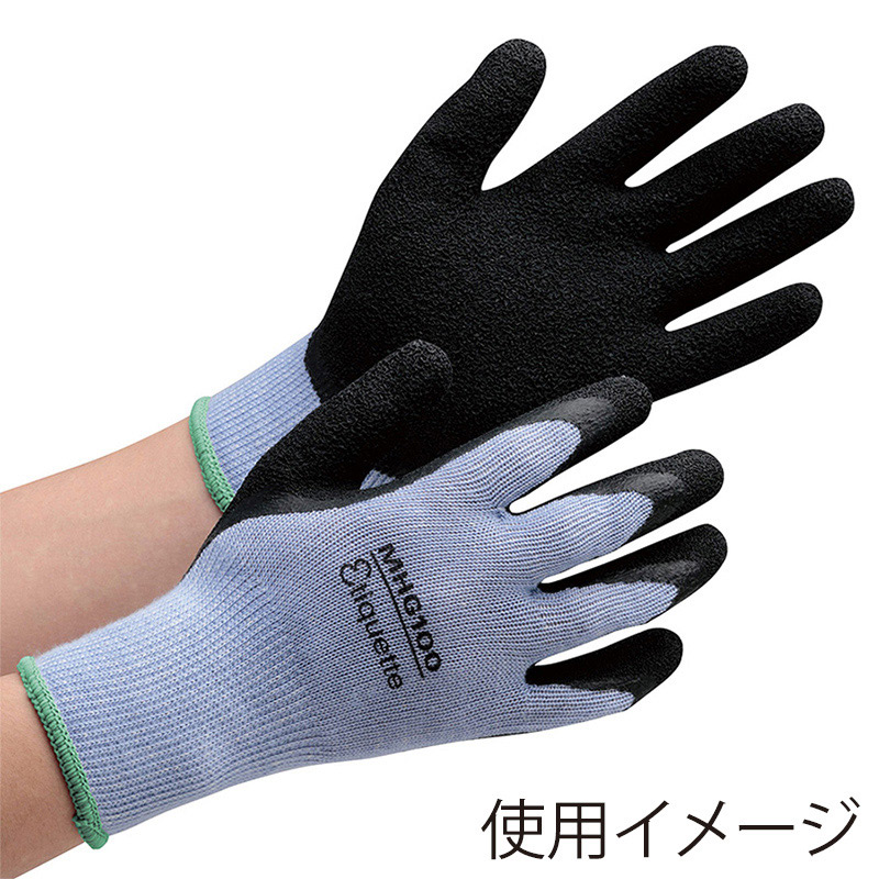ミドリ安全 ハイグリップ 天然ゴム背抜き手袋 消臭機能 M MHG100 エチケット 4044102920 1組（ご注文単位1組）【直送品】