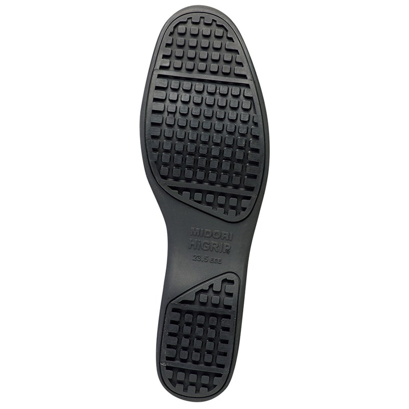 ミドリ安全 コックシューズ 女性用 ハイグリップパンプス HRS-501 ブラック 25.5cm 21250280 1組(ご注文単位1組)【直送品】