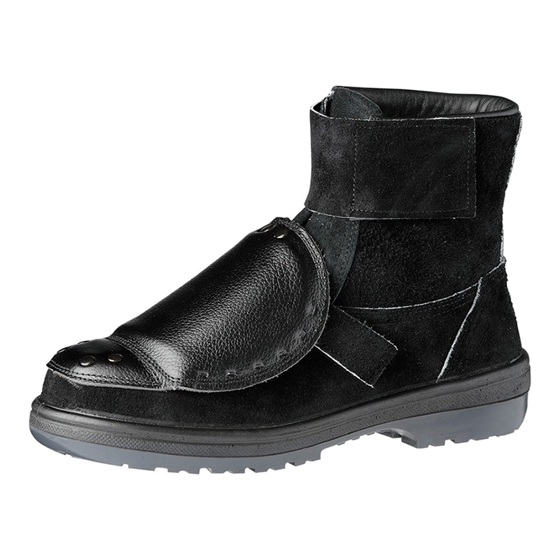 ミドリ安全 甲プロ付き熱場作業用安全靴 ラバーテック 長編上 RT4009N甲プロ ブラック 27cm 16300149 1組（ご注文単位1組）【直送品】