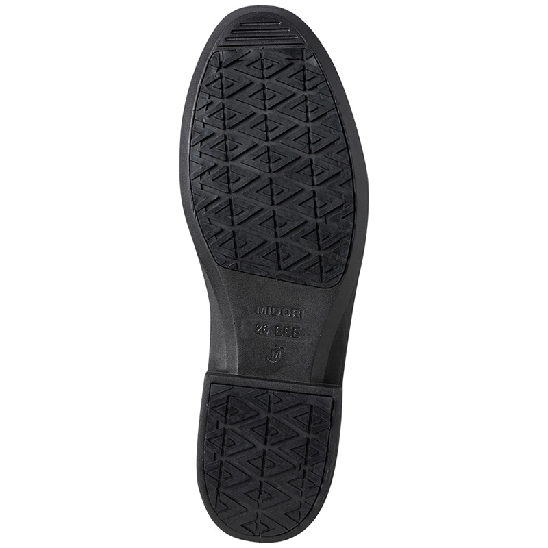 ミドリ安全 紳士靴タイプハイグリップ HRS-970 ブラック 25.5cm 21250284 1組(ご注文単位1組)【直送品】