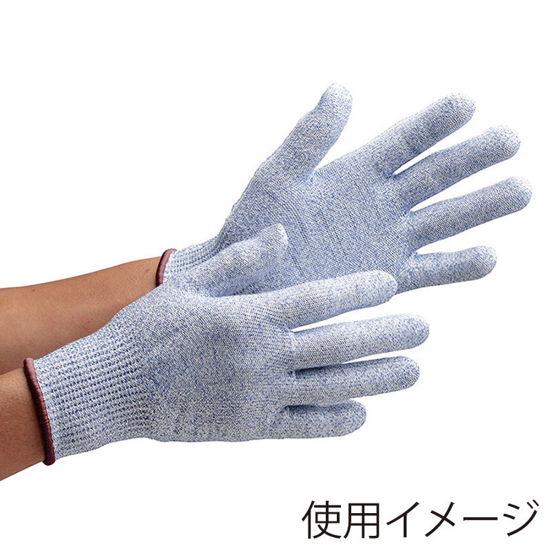 ミドリ安全 耐切創性手袋 カットガード SS F102NF ブルー 4043103500 1組（ご注文単位1組）【直送品】