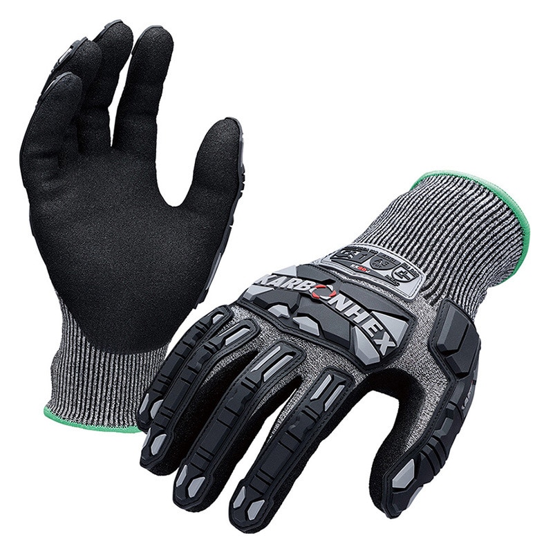 ミドリ安全 耐切創性手袋 カーボンヘックス M KX-90J 4043131120 1組（ご注文単位1組）【直送品】