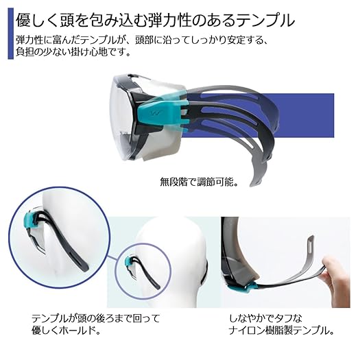 ミドリ安全 保護めがね ビジョンベルデ VG-505F ゴーグラス 4012700910 1個/袋(ご注文単位1袋)【直送品】