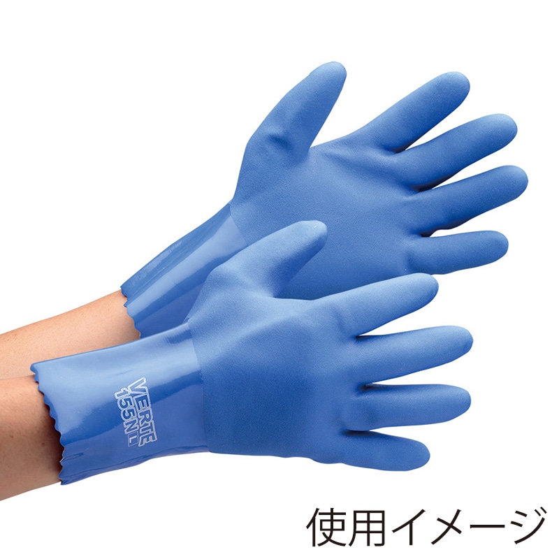 ミドリ安全 塩化ビニール耐油手袋 ベルテ155N L 10双入 4047155030 1束（ご注文単位1束）【直送品】