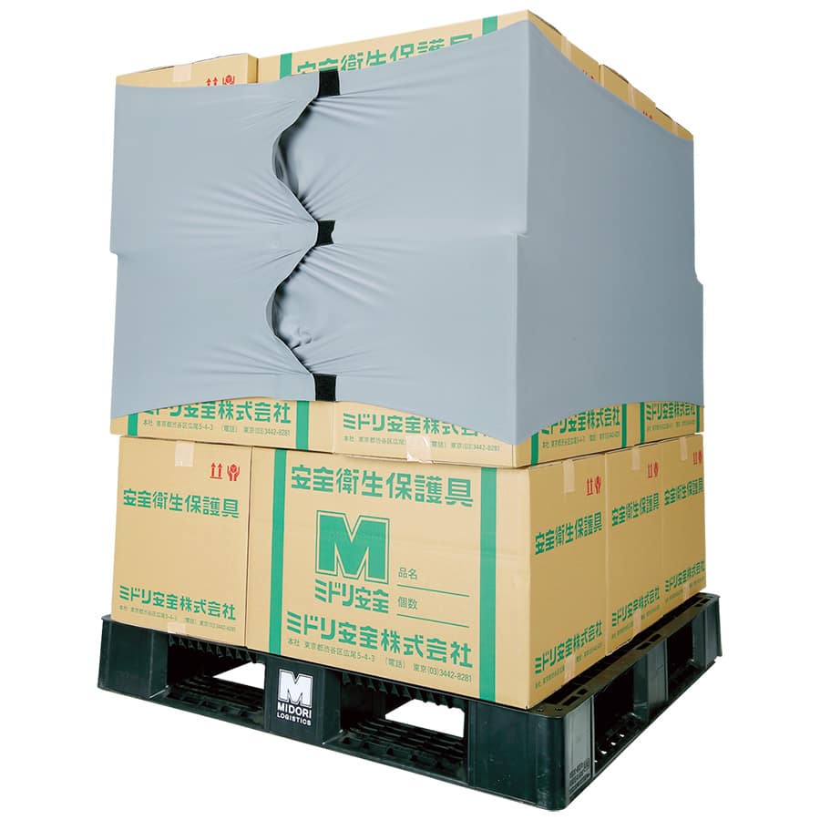 ミドリ安全 荷崩れ防止カバー 包みラップレス パレット用 4045100011 1枚/袋（ご注文単位1袋）【直送品】
