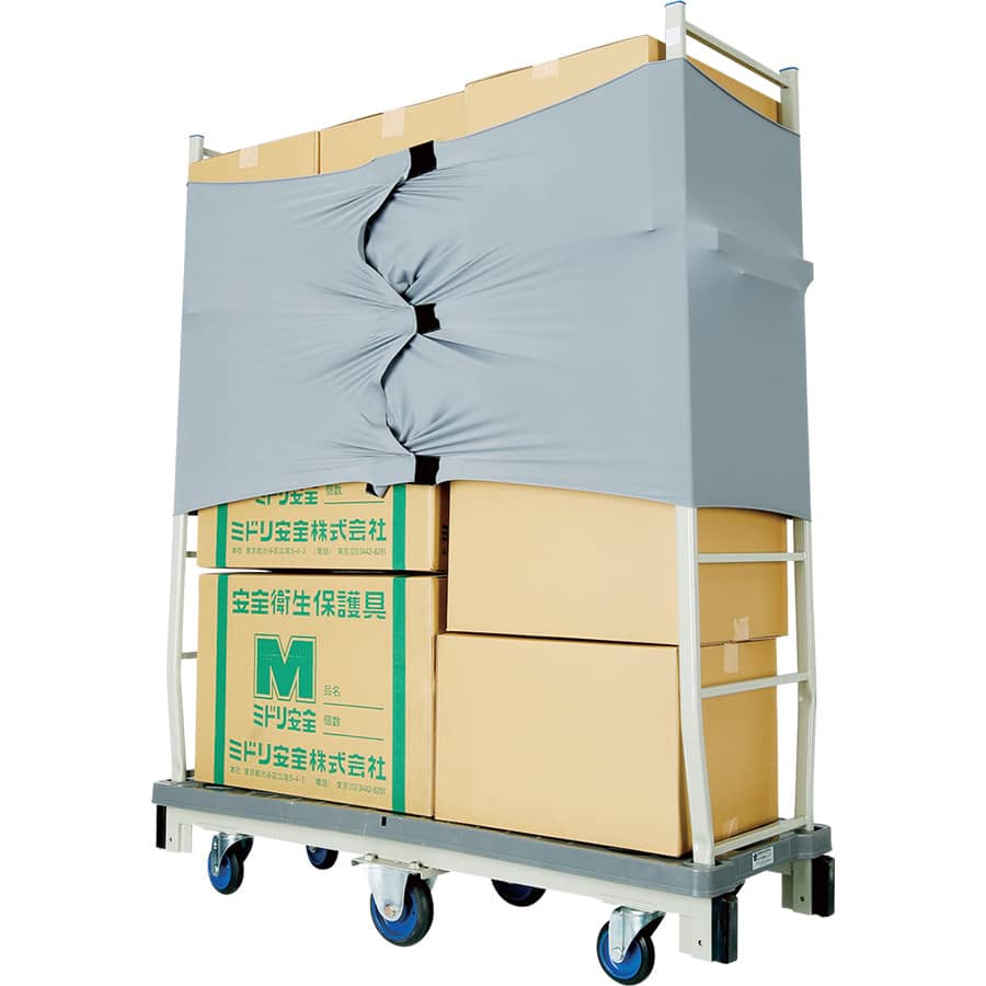 ミドリ安全 荷崩れ防止カバー 包みラップレス ストックカート用 4045100012 1枚/袋（ご注文単位1袋）【直送品】