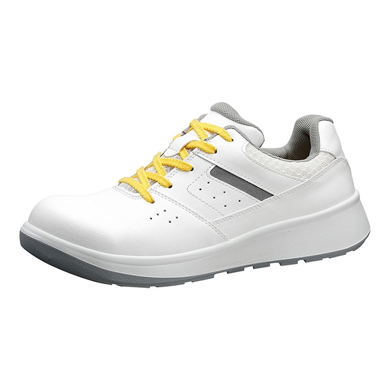 ミドリ安全 G4セフティスニーカー 静電保護靴 紐タイプ G4590静電 ホワイト 25cm 12040927 1組(ご注文単位1組)【直送品】