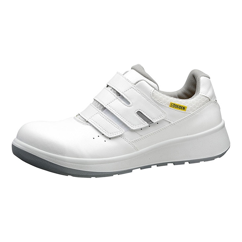 ミドリ安全 G4セフティスニーカー 静電保護靴 バンドタイプ G4595静電 ホワイト 21cm 12040930 1組（ご注文単位1組）【直送品】