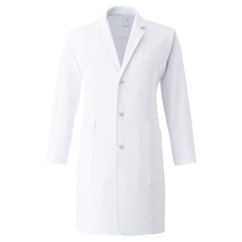 メンズコート 薬剤師用ウェア CM770 #01 ホワイト S 1個(ご注文単位1個)【直送品】