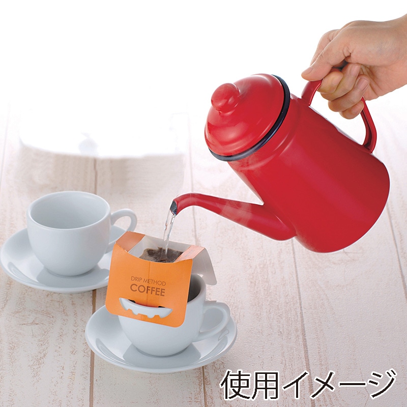 パール金属 フェスカ ホーローコーヒーポット 1.1L レッド HB-730 1個(ご注文単位12個)【直送品】