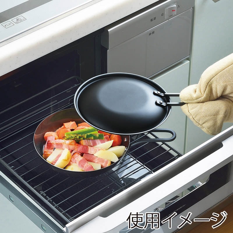 パール金属 ラクッキング　グリルパン用蓋 16cm用 HB-991 1個（ご注文単位40個）【直送品】