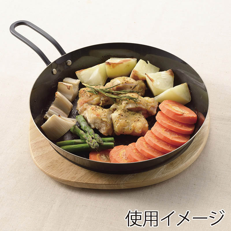 パール金属 ラクッキング グリルパン 木製プレート 20cm用 HB-994 1個(ご注文単位10個)【直送品】