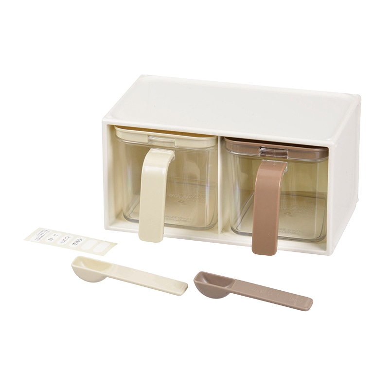 パール金属 ニュークローブ 調味料ストッカー 2個組 HB-1034 1個(ご注文単位12個)【直送品】