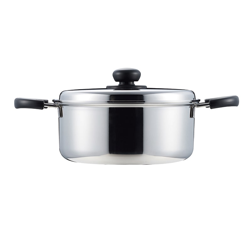 パール金属 コンフォール 3層鋼両手鍋 22cm HB-1132 1個(ご注文単位8個)【直送品】