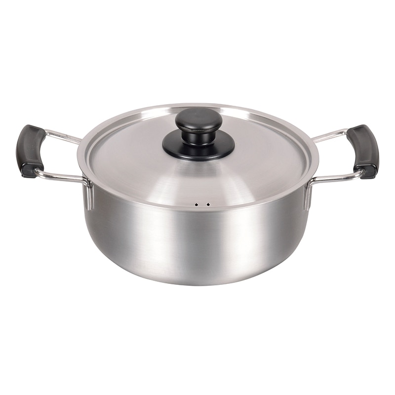 パール金属 ステンレス製両手鍋 20cm HB-1884 1個(ご注文単位12個)【直送品】