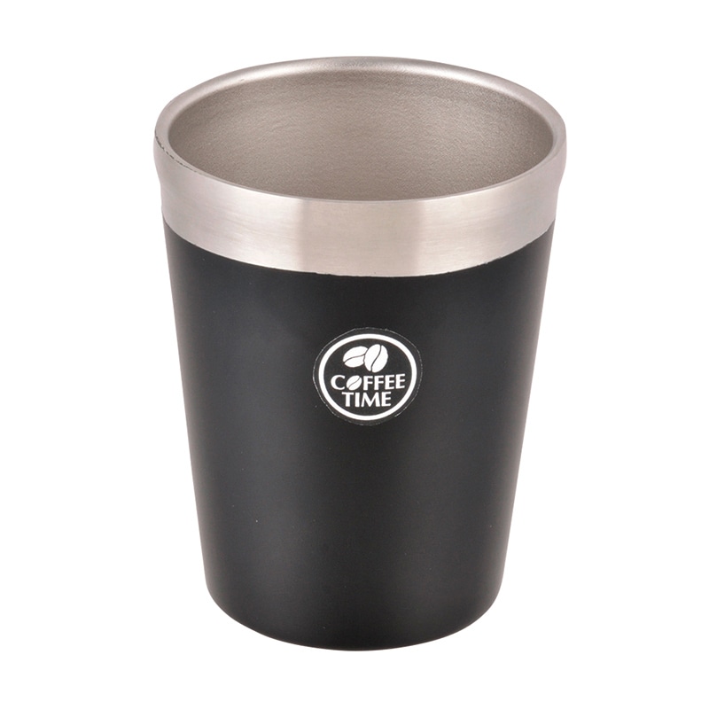 パール金属 真空コンビニカップ L　ブラック HB-1894 1個（ご注文単位20個）【直送品】