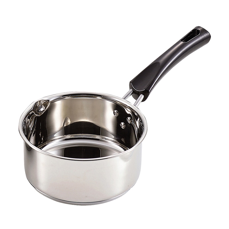 パール金属 コンパクト　3層底ミルクパン 14cm HB-2199 1個（ご注文単位20個）【直送品】