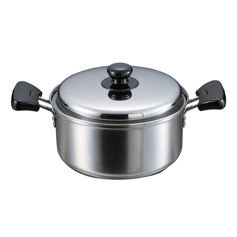 パール金属 クックパレス　3層底両手鍋 20cm HB-2527 1個（ご注文単位12個）【直送品】