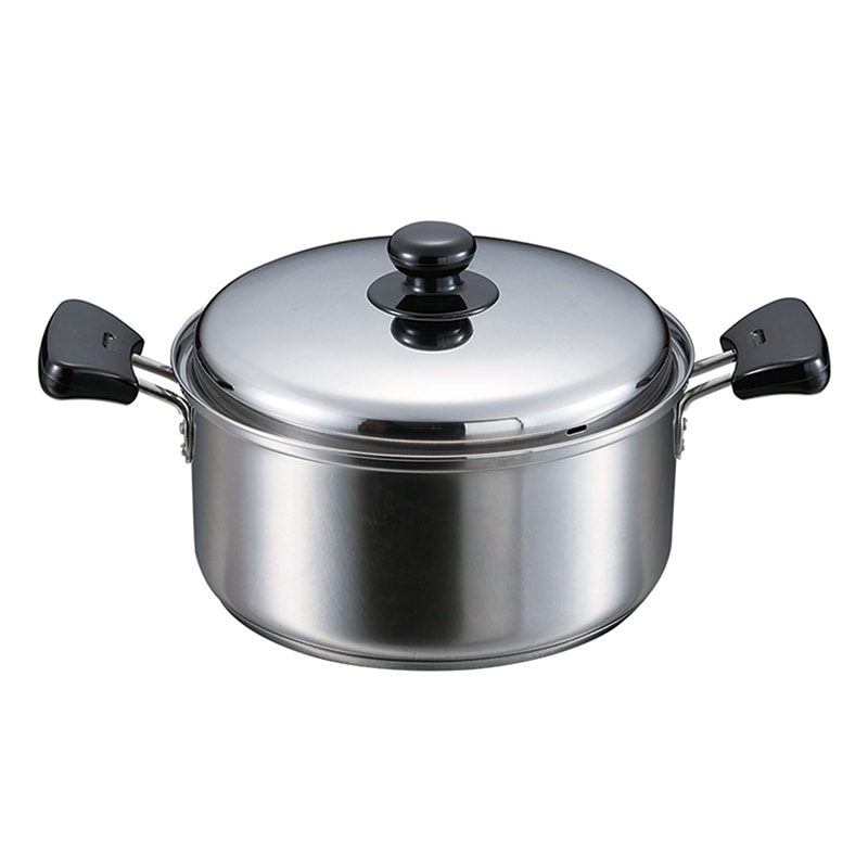 パール金属 クックパレス　3層底両手鍋 22cm HB-2528 1個（ご注文単位8個）【直送品】