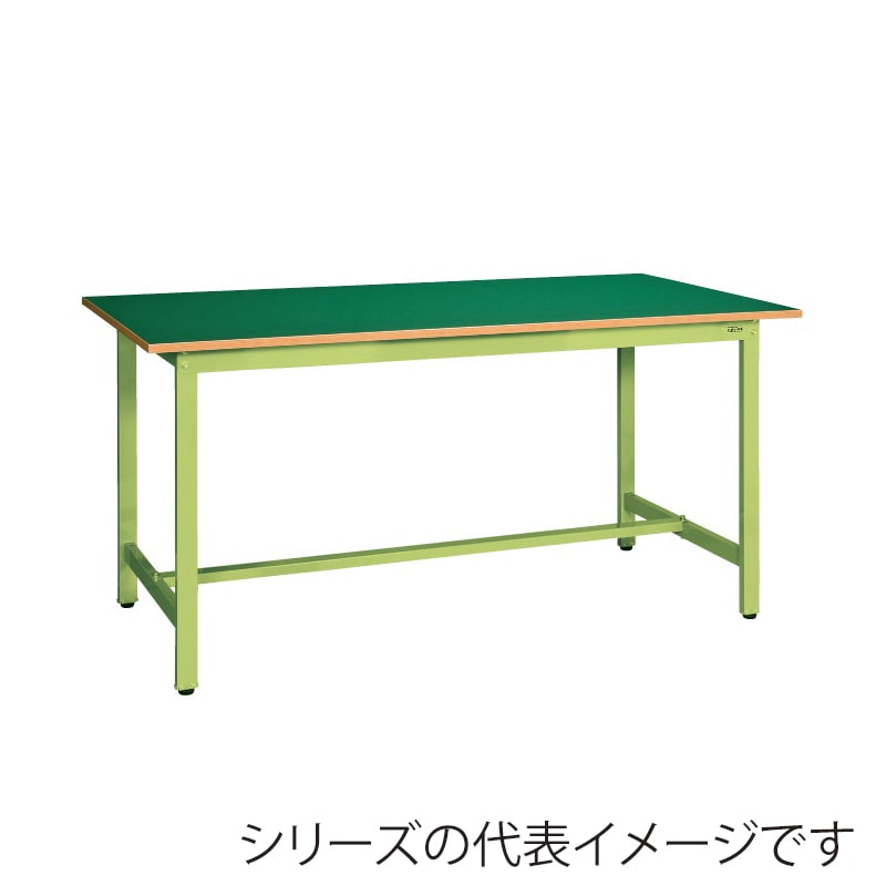 サカエ 軽量立作業台 KSDタイプサカエリューム天板 グリーン/アイボリー KSD-096F 1台(ご注文単位1台)【直送品】