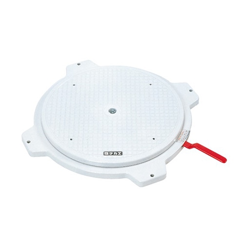 サカエ クルクル回転盤 樹脂製 ハンドストッパー付 グレー PS-36GL 1台(ご注文単位1台)【直送品】