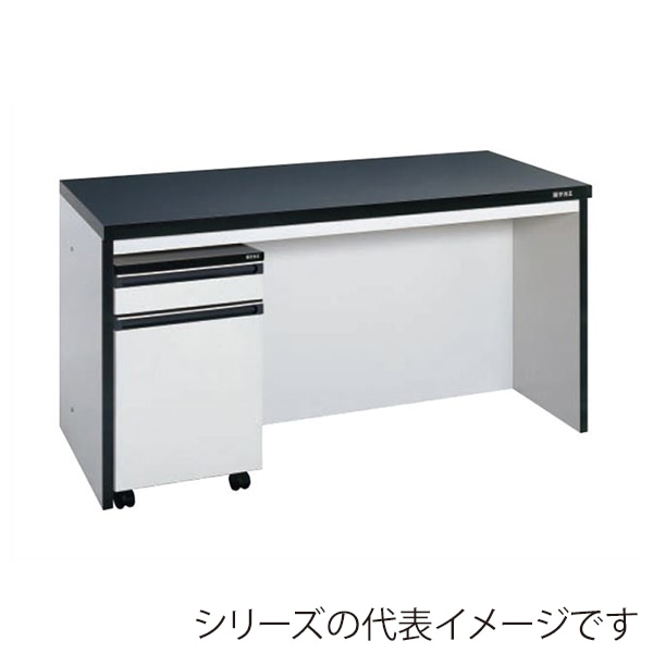 サカエ サイド実験台 キャビネットワゴン1台付 1500mm グレー/ブラック ST-15HB 1台(ご注文単位1台)【直送品】