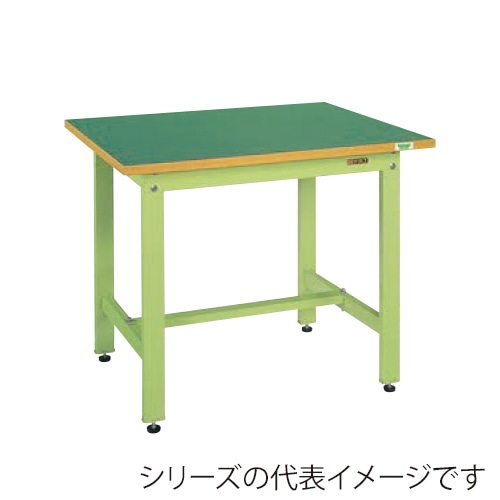 サカエ 中量作業台　CSタイプサカエリューム天板　グリーン／グリーン CS-096FEN 1台（ご注文単位1台）【直送品】