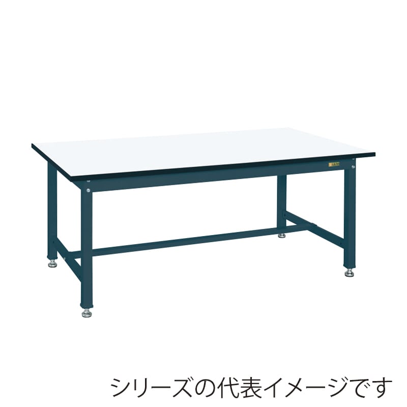 サカエ 中量作業台 KTタイプ メラミン天板 ホワイト/ダークグレー KT-703CHMD 1台(ご注文単位1台)【直送品】