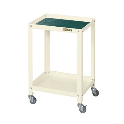 サカエ スペシャルワゴン　SPEタイプ　2段　マット付 エラストマー車　アイボリー SPE-02LI 1台（ご注文単位1台）【直送品】