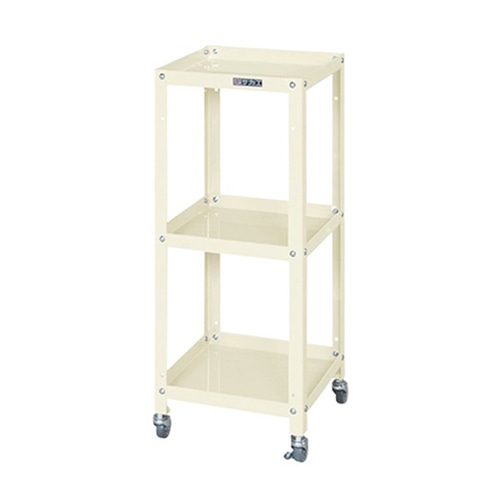 サカエ スペシャルワゴン　SPMタイプ　3段 エラストマー車　アイボリー SPM-03HI 1台（ご注文単位1台）【直送品】