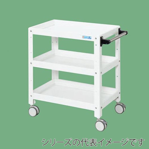 サカエ ニューCSスペシャルワゴン　双輪キャスター仕様 ホワイト CSSA-757RDW 1台（ご注文単位1台）【直送品】